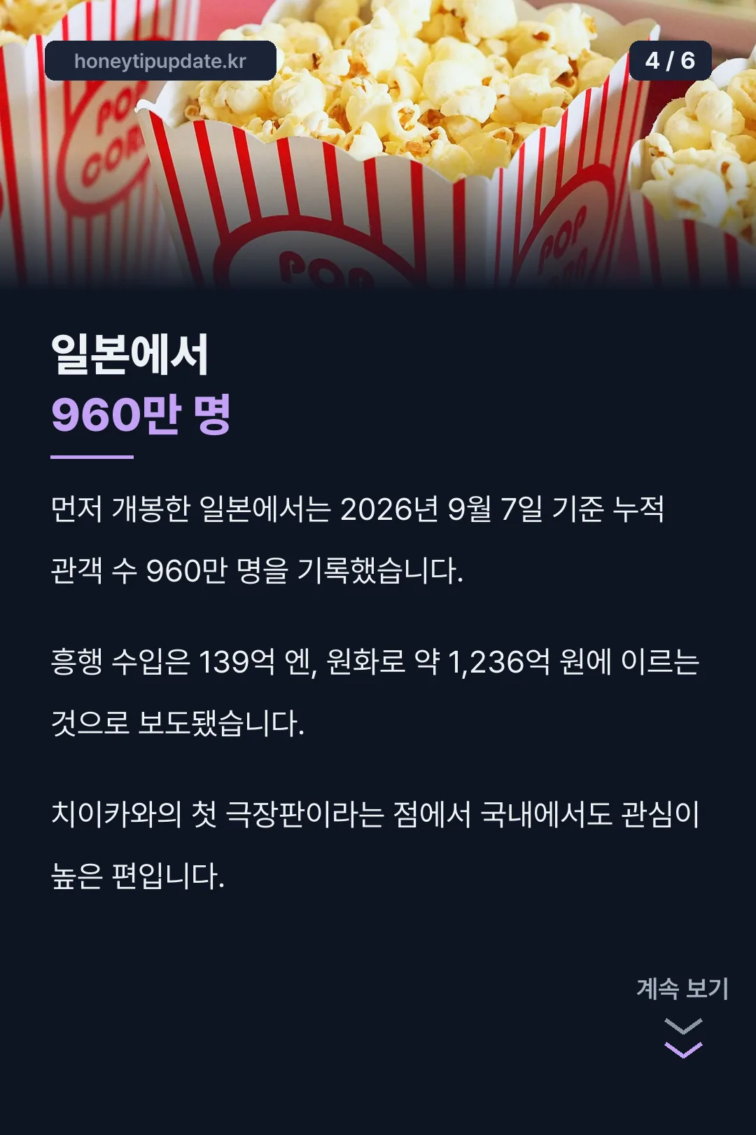 일본 흥행 성적