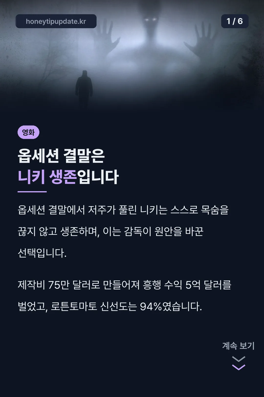 옵세션 결말은 니키 생존입니다